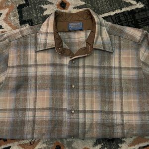 XL Pendleton 100% Wool Short Sleeve Shirt